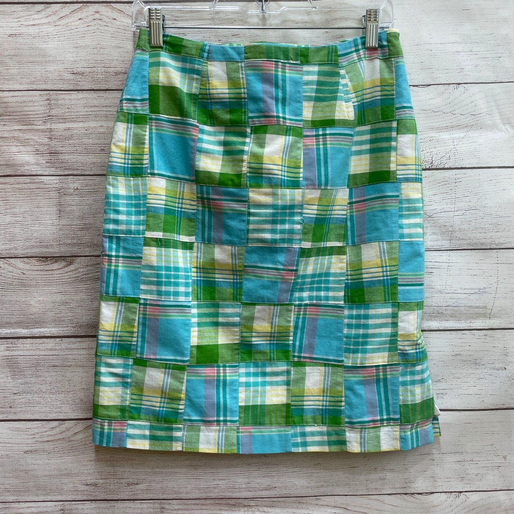 CAPE MADRAS PATCHWORK MADRAS SKIRT